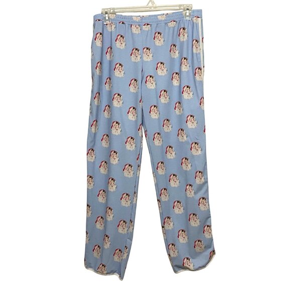 Little Lamb & Co Womens Pajama Top Pants Set XL Santa Claus Christmas Holiday - Picture 5 of 7